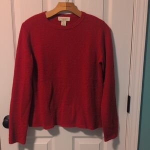 Red 100% Cashmere Sweater